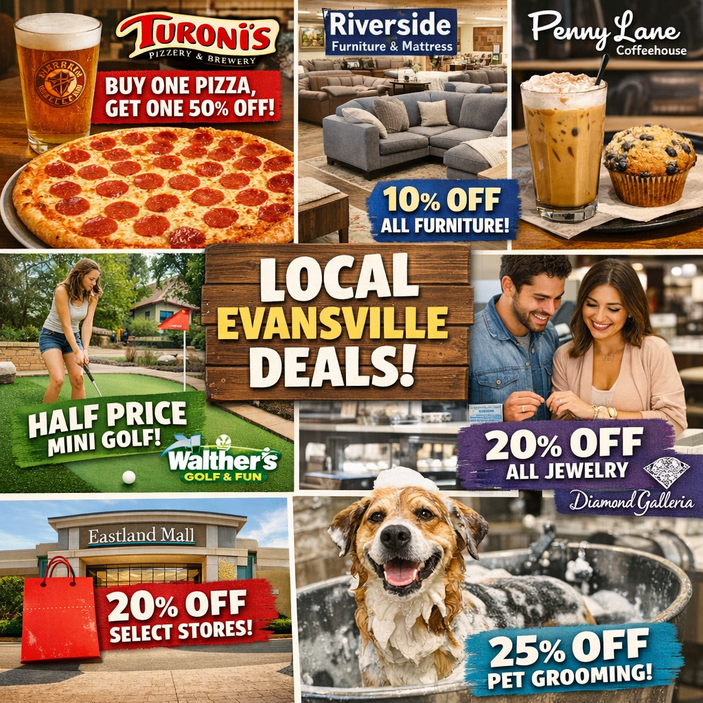 Exclusive Deals and Discounts from Evansville’s Local Businesses